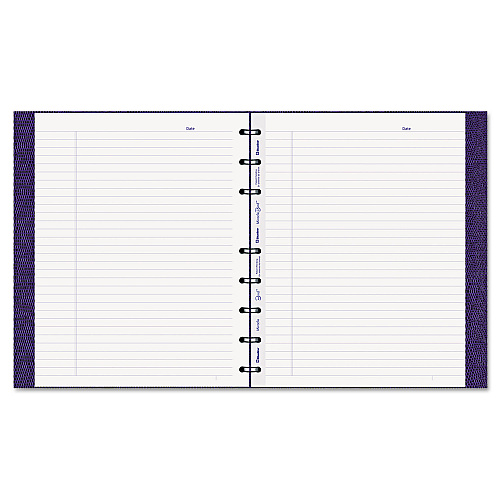 Blueline MiracleBind Notebook, 1-Subject, Medium/College Rule, Purple Cover, (75) 9.25 x 7.25 Sheets (AF915086)