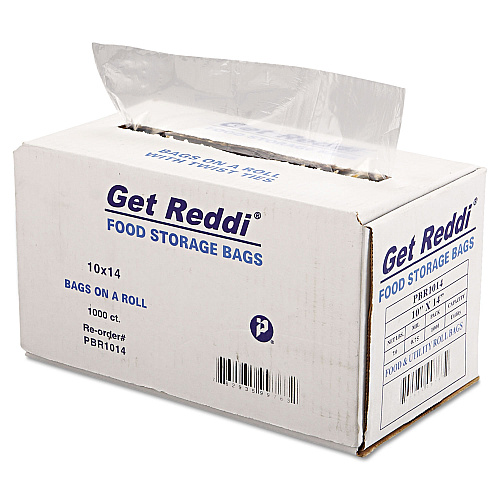 Inteplast Group Food Bags, 10" x 14", Clear, 1,000/Carton (PBR1014)