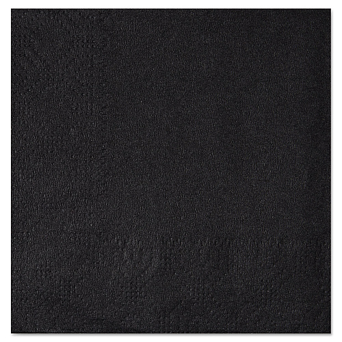 Hoffmaster Beverage Napkins, 2-Ply, 9 1/2 x 9 1/2, Black, 1000/Carton (180313)