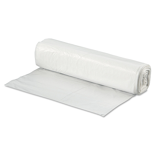 Boardwalk High-Density Can Liners, 33 gal, 9 mic, 33" x 39", Natural, Perforated Roll, 25 Bags/Roll, 20 Rolls/Carton (333912)