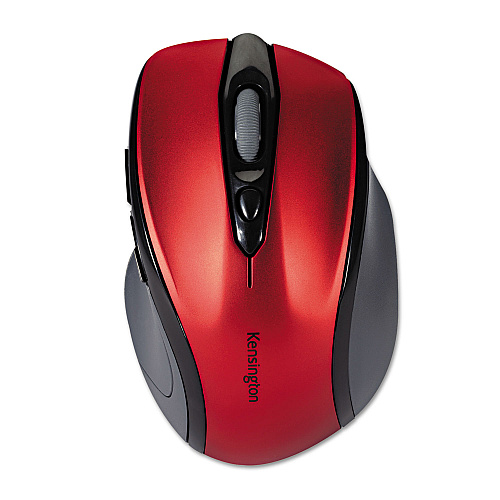 Kensington Pro Fit Mid-Size Wireless Mouse, 2.4 GHz Frequency/30 ft Wireless Range, Right Hand Use, Ruby Red (72422)