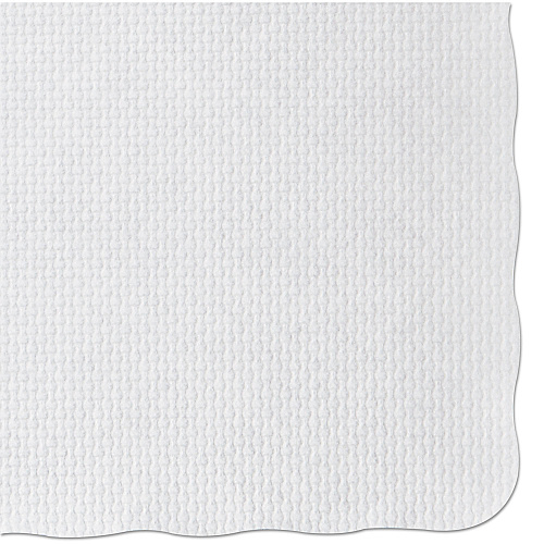 Hoffmaster Knurl Embossed Scalloped Edge Placemats, 9.5 x 13.5, White, 1,000/Carton (PM32052)