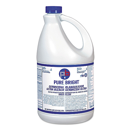 Pure Bright Liquid Germicidal Bleach, 1 gal Bottle, 6/Carton (BLEACH6)