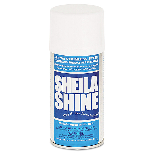 Sheila Shine Stainless Steel Cleaner and Polish, 10 oz Aerosol Spray, 12/Carton (1CT)