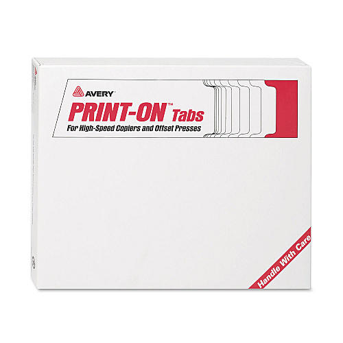 Avery Customizable Print-On Dividers, Unpunched, For Xerox 5090 Copiers, 5-Tab, 11 x 8.5, White, 30 Sets (20405)
