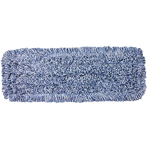 Wet & Dry Microfiber Mop Pad Looped 18" Blue - Case Of 120 (M860018B-CS)