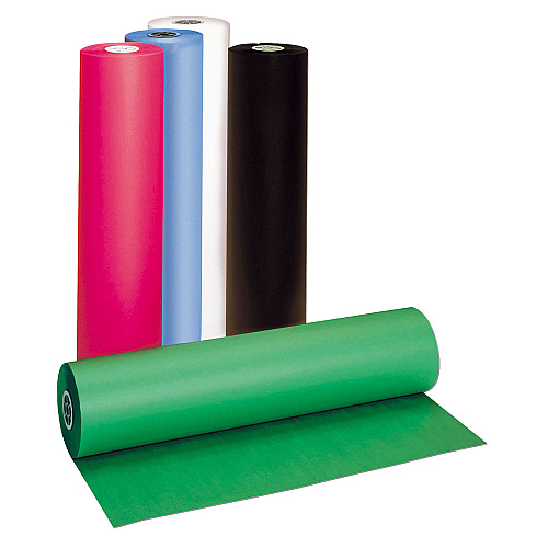 Pacon Decorol Flame Retardant Art Rolls, 40 lb Cover Weight, 36" x 1000 ft, Black (101209)