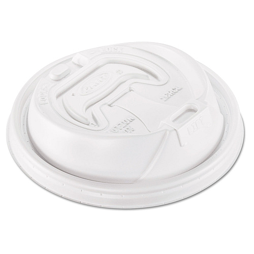 Dart Optima Reclosable Lid, Fits 12 oz to 24 oz Foam Cups, White, 100 Pack, 10 Packs/Carton (16RCL)
