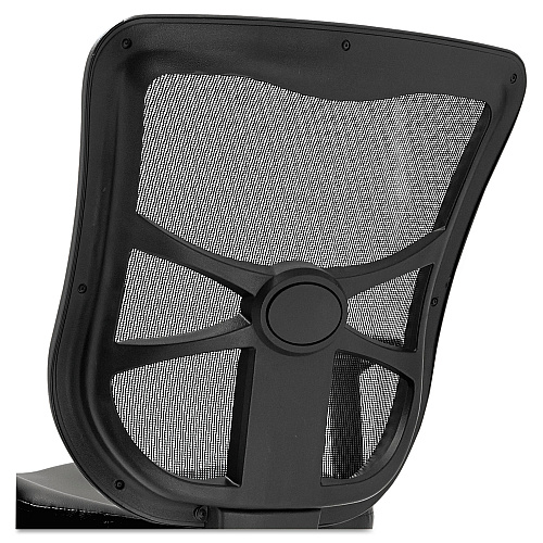 Alera Elusion Series Mesh Mid-Back Multifunction Chair, Supports Up to 275 lb, 17.7" to 21.4" Seat Height, Black (ALEEL4215)