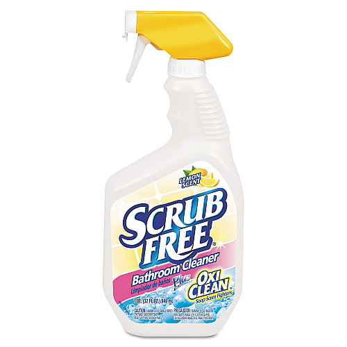 Arm & Hammer Scrub Free Soap Scum Remover, Lemon, 32 oz Spray Bottle, 8/Carton (3320000105)