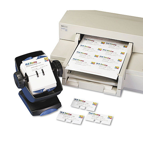 Avery Small Rotary Cards, Laser/Inkjet, 2.17 x 4, White, 8 Cards/Sheet, 400 Cards/Box (5385)