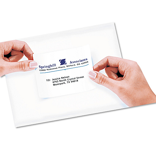Avery Repositionable Shipping Labels w/SureFeed, Inkjet, 3.33 x 4 ...