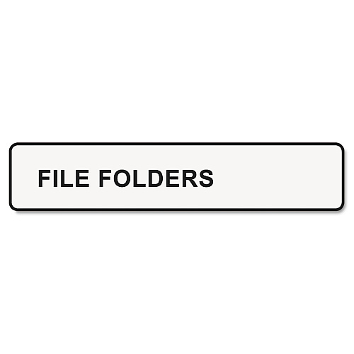 DYMO LabelWriter 1-UP File Folder Labels, 0.56" x 3.43", White, 130 Labels Roll, 2 Rolls/Pack (30327)