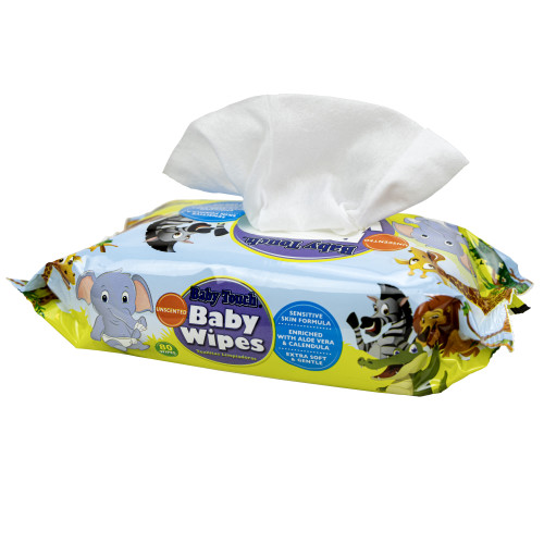 Baby Touch Baby Wipes, Unscented, 7" X 5.9", 80/pk, 24pks/cs, Case Of 24 Packs (82-2803)