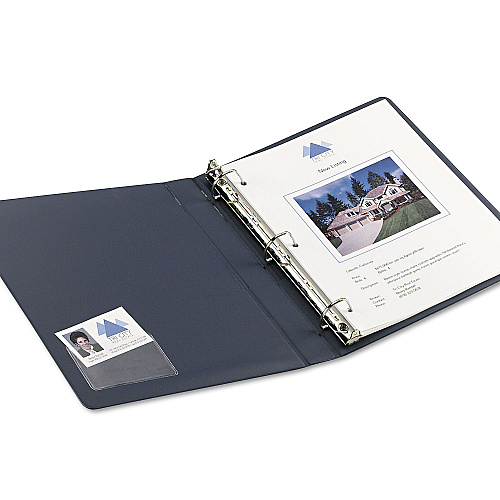 Avery Self-Adhesive Top-Load Business Card Holders, Top Load, 3.5 x 2, Clear, 10/Pack (73720)