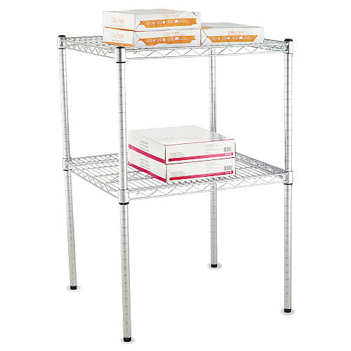 Alera Stackable Posts For Wire Shelving, 36 "High, Black, 4/Pack (ALESW59PO36BL)