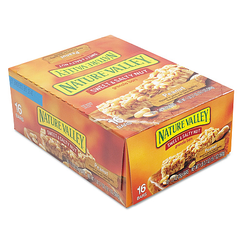Nature Valley Granola Bars, Sweet and Salty Nut Peanut Cereal, 1.2 oz Bar, 16/Box (SN42067)