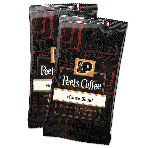 Peet's Coffee & Tea Coffee Portion Packs, House Blend, 2.5 oz Frack Pack, 18/Box (504915)