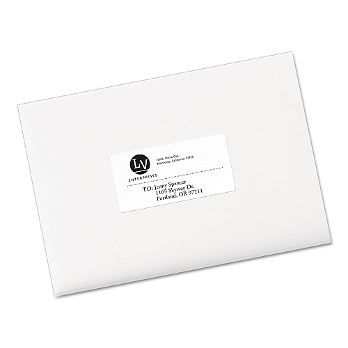 Avery EcoFriendly Mailing Labels, Inkjet/Laser Printers, 2 x 4, White, 10/Sheet, 25 Sheets/Pack (48263)