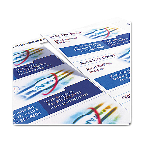 Avery True Print Clean Edge Business Cards, Inkjet, 2 x 3.5, White, 200 Cards, 10 Cards/Sheet, 20 Sheets/Pack (8871)