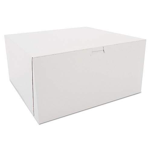 SCT White One-Piece Non-Window Bakery Boxes, 12 x 12 x 6, White, Paper, 50/Carton (0989)