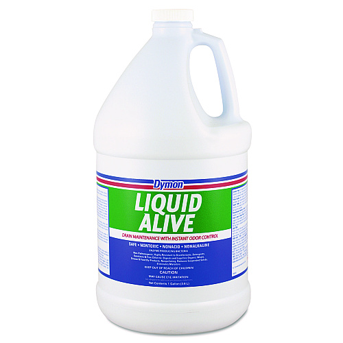 Dymon LIQUID ALIVE Enzyme Producing Bacteria, 1 gal Bottle, 4/Carton (23301)