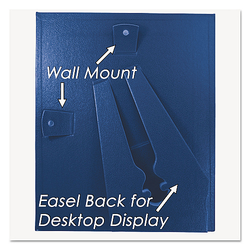 NuDell Leatherette Document Frame, 8.5 x 11, Blue, Pack of Two (21201)