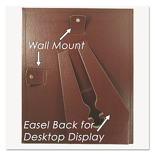 NuDell Leatherette Document Frame, 8.5 x 11, Burgundy, Pack of Two (21200)
