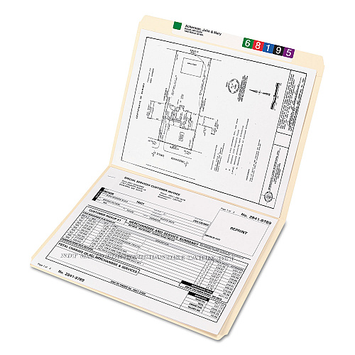 Smead Reinforced Tab Manila File Folders, Straight Tabs, Letter Size, 0.75" Expansion, 11-pt Manila, 100/Box (10310)