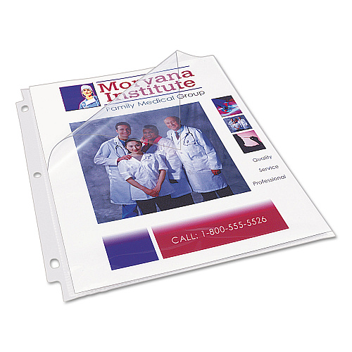 Avery Quick Top and Side Loading Sheet Protectors, Letter, Diamond Clear, 50/Box (73802)