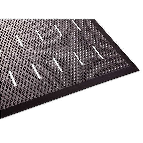 Guardian Free Flow Comfort Utility Floor Mat, 36 x 48, Black (34030401)