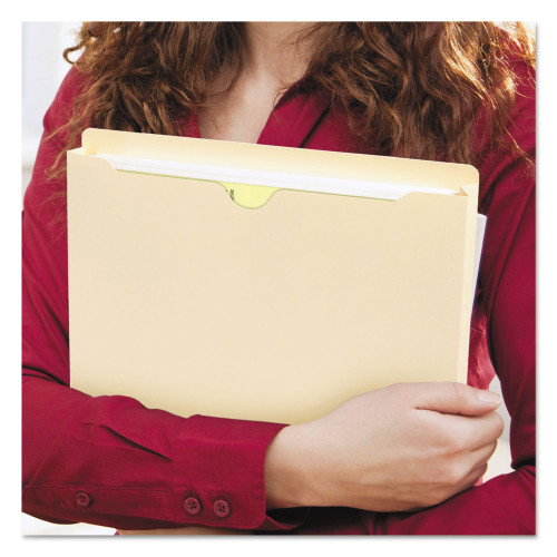 Smead Manila File Jackets, 2Ply Straight Tab, Letter Size, Manila, 50