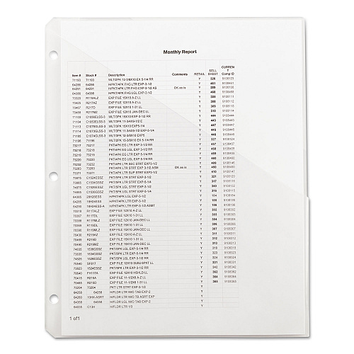 Smead Organized Up Poly Slash Jackets, 2-Sections, Letter Size, Clear, 5/Pack (89506)