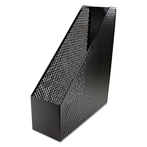 Artistic Urban Collection Punched Metal Magazine File, 3.5 x 10 x 11.5, Black (ART20004)