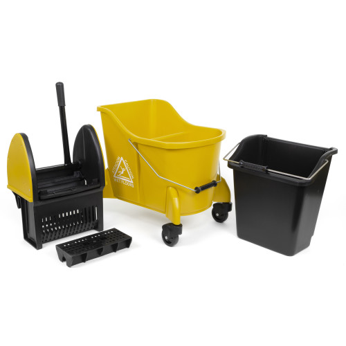 Toughworks Dual Chamber Bucket, Yellow, 35 Qt, 1 Each (92224083YL)