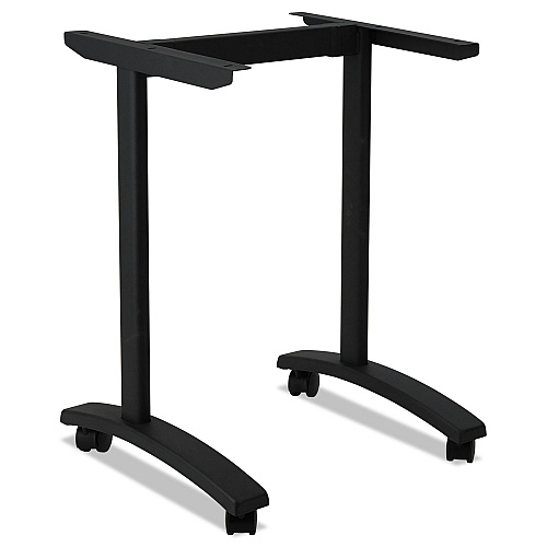 Alera Valencia Series Training Table T-Leg Base, 24.5w x 19.75d x 28.5h, Black (ALEVA7443BK)