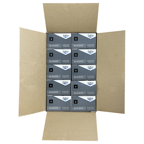 Safety Zone Nitrile Powder Free 7 Mil Exam Gloves - Black, Sm - Box Of 100 (GL-N107FS)