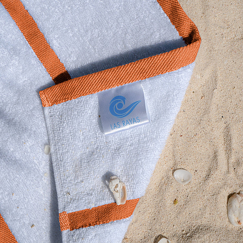 Las Rayas Beach Towel 30x60 Orange - Pack Of 4 (BT-HS3060-15OR)