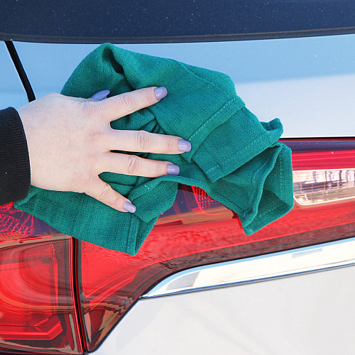 Huck Cotton Cleaning Towels 16x26 Green - Pack Of 12 (ABSBNT-HGRN)