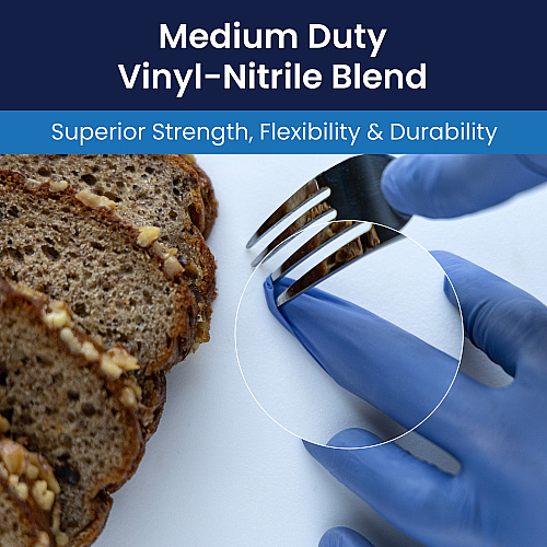 Vyblend Synthetic Vinyl Powder Free 4.5 Mil Gloves Blue-violet Lrg, Case Of 1000 (GL-VN104VBFL)