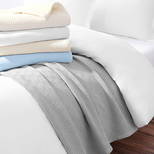Host & Home Cotton Throw Blanket 50x70 Light Gray - 1 Each (P-THCOT-5070-LG)