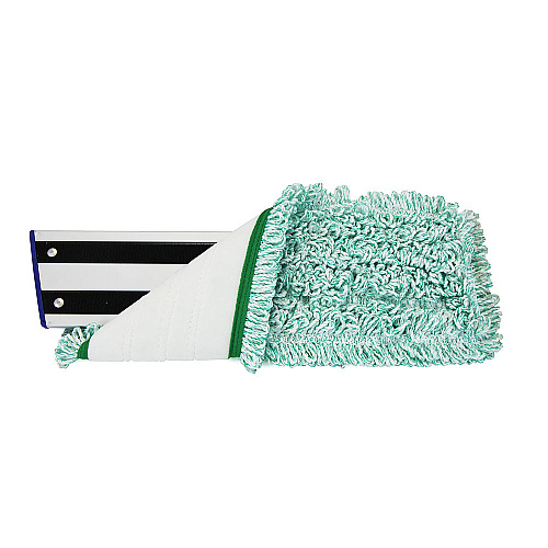 Wet & Dry Microfiber Mop Pad Looped 18" Green, Pack Of 12 (PNP860018G)