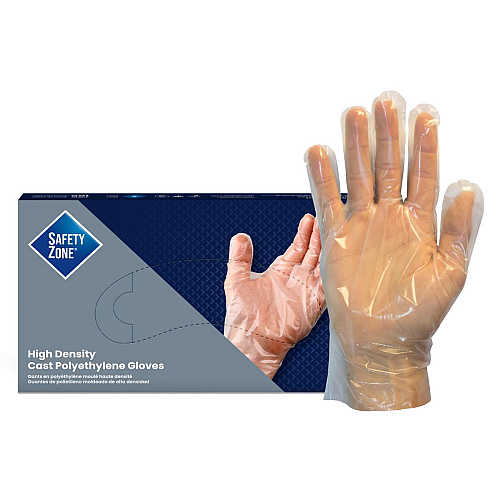 Safety Zone Polyethylene Gloves - Clear, Sm - Case Of 1000 (GDCP-SM)