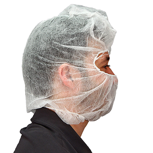 Polylite Hood Beard Cover 14 Gram White One Size 1000/cs, Case Of 1000 (M2302W)