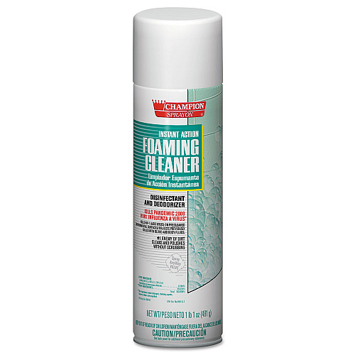 Chase Products Instant Action Foaming Cleaner/Disinfectant, 17 oz, Aerosol Spray, 12/Carton (5196)