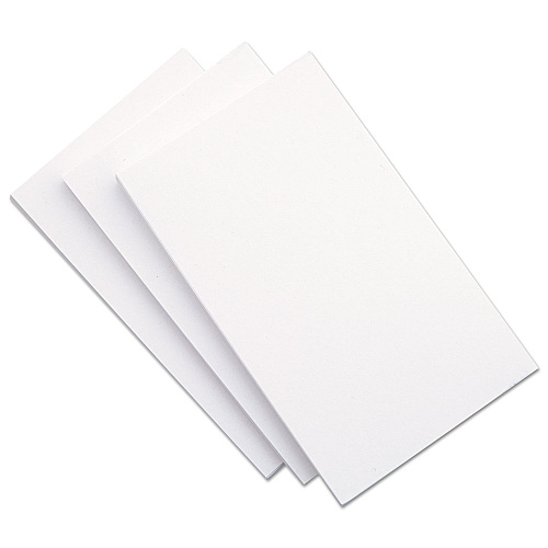 Universal Unruled Index Cards, 3 x 5, White, 500/Pack (UNV47205)