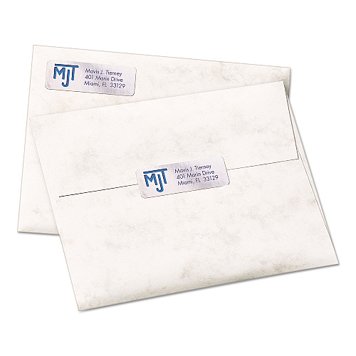 Avery Foil Mailing Labels, Inkjet Printers, 0.75 x 2.25, Silver, 30/Sheet, 10 Sheets/Pack (8986)