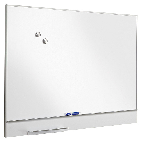 Iceberg Polarity Magnetic Dry Erase White Board, 48 x 32, White Surface, Silver Aluminum Frame (31240)