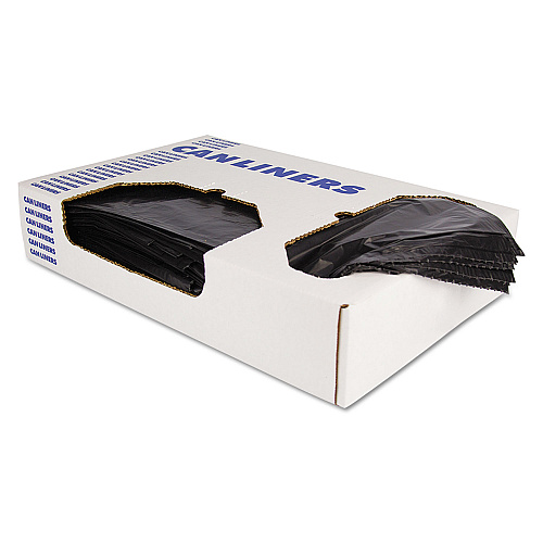 Heritage Linear Low-Density Can Liners, 10 gal, 0.9 mil, 24" x 23", Black, 500/Carton (H4823TK)