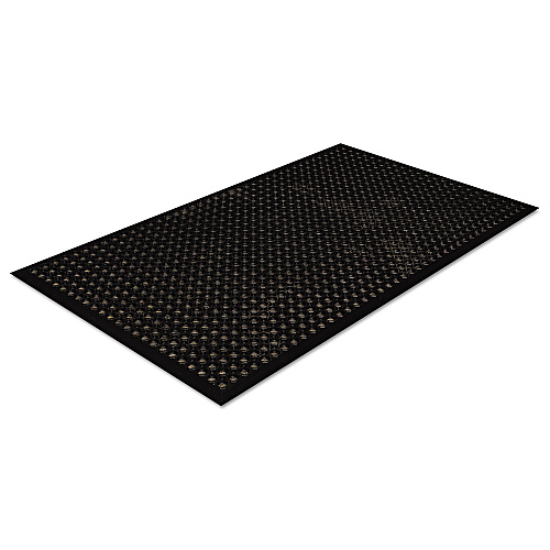 Crown Mats Safewalk-Light Drainage Safety Mat, Rubber, 36 x 60, Black (WSCT35BK)